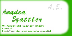 amadea szattler business card